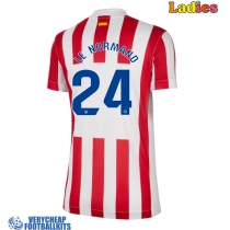 Atletico Madrid Robin Le Normand #24 Replica Home Shirt Ladies 2025-26 Short Sleeve